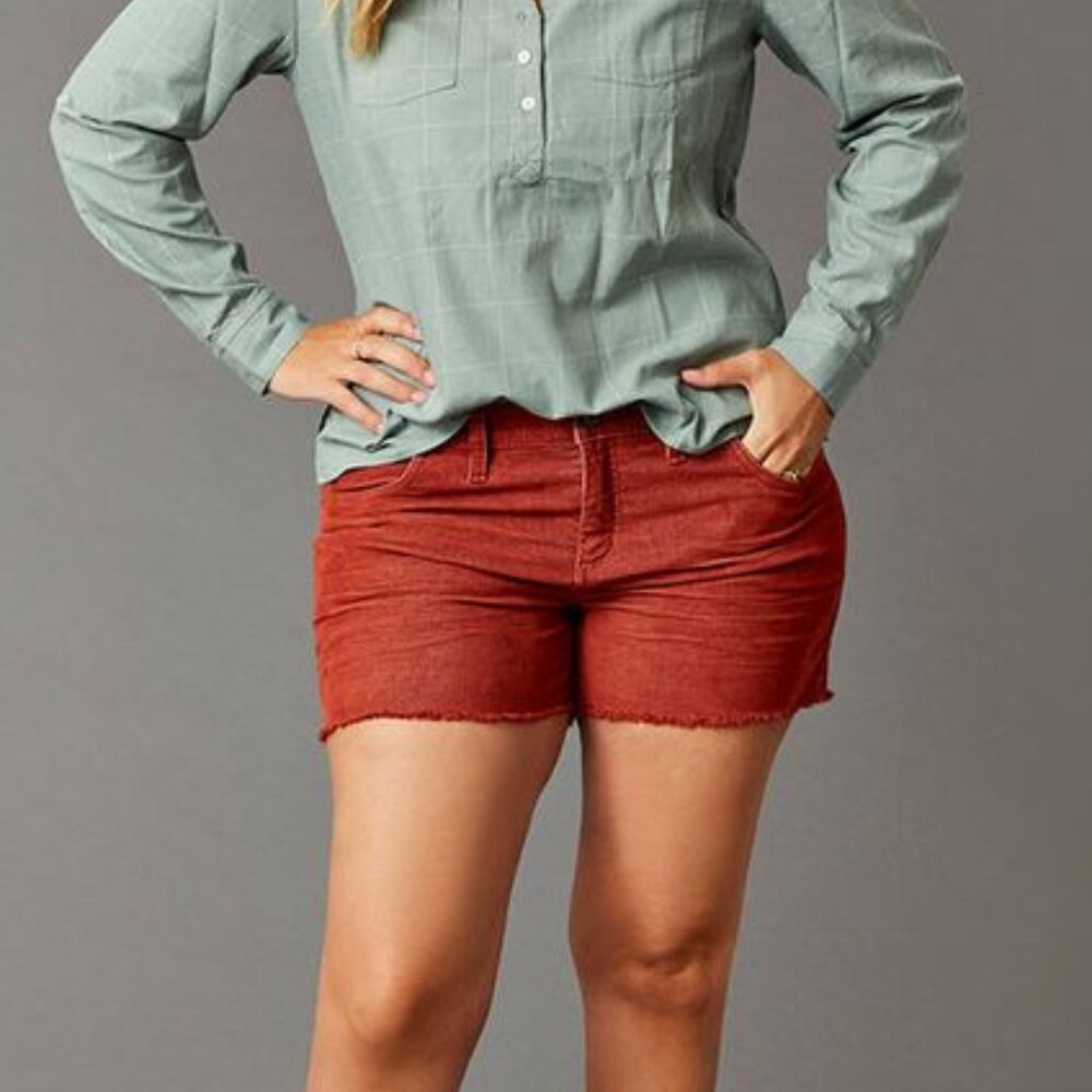 Carve Designs Oahu Rust Red Women’s Cutoff Shorts